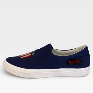 POLO RALPH LAUREN RLPC Thompson P RLite Slip-On Sneakers Shoes Navy Mens 10.5